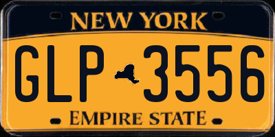 NY license plate GLP3556