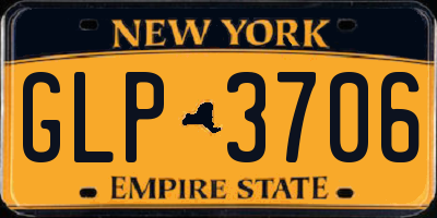 NY license plate GLP3706
