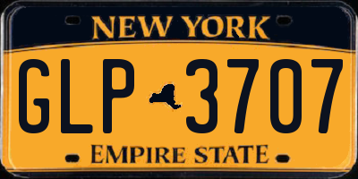 NY license plate GLP3707