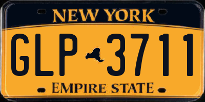 NY license plate GLP3711