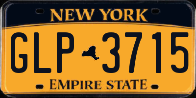 NY license plate GLP3715