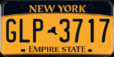 NY license plate GLP3717