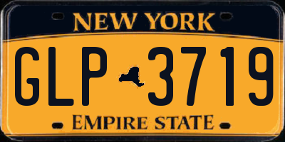 NY license plate GLP3719