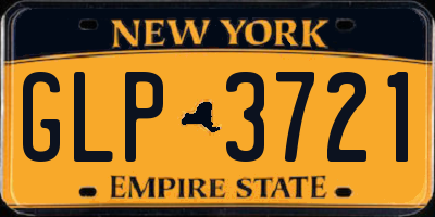 NY license plate GLP3721