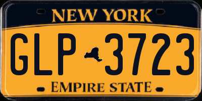 NY license plate GLP3723