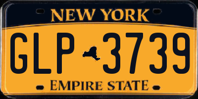 NY license plate GLP3739