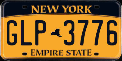 NY license plate GLP3776