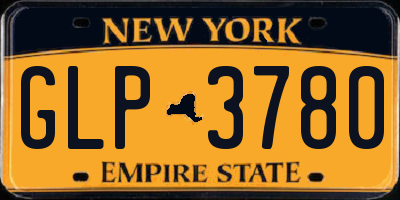 NY license plate GLP3780