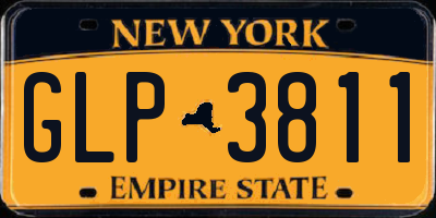 NY license plate GLP3811