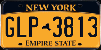 NY license plate GLP3813