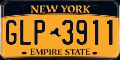 NY license plate GLP3911