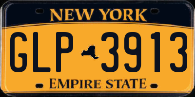 NY license plate GLP3913