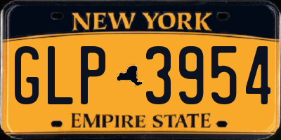 NY license plate GLP3954