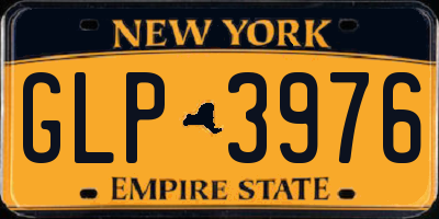 NY license plate GLP3976