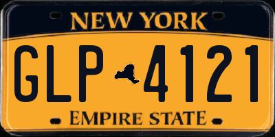 NY license plate GLP4121