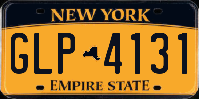 NY license plate GLP4131