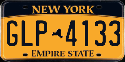 NY license plate GLP4133