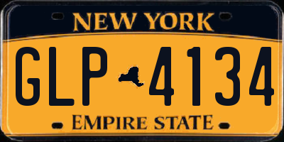 NY license plate GLP4134