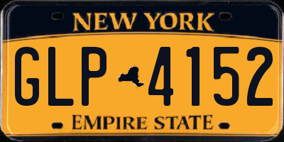 NY license plate GLP4152