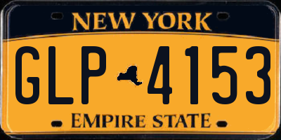 NY license plate GLP4153