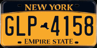 NY license plate GLP4158