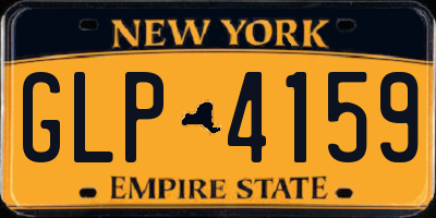 NY license plate GLP4159