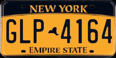 NY license plate GLP4164