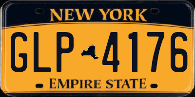 NY license plate GLP4176