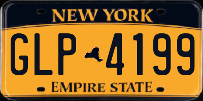 NY license plate GLP4199