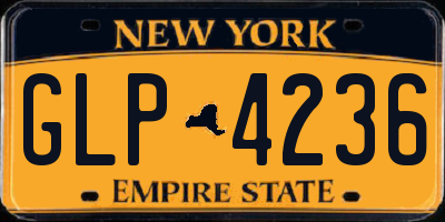 NY license plate GLP4236
