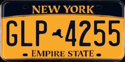 NY license plate GLP4255