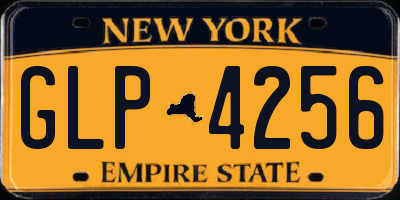 NY license plate GLP4256