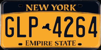 NY license plate GLP4264