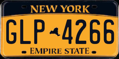 NY license plate GLP4266