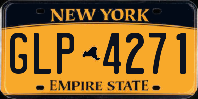 NY license plate GLP4271