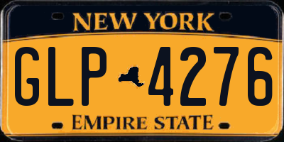 NY license plate GLP4276