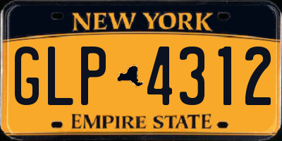 NY license plate GLP4312