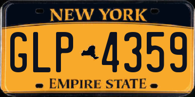 NY license plate GLP4359