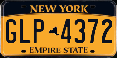 NY license plate GLP4372