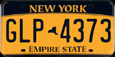 NY license plate GLP4373