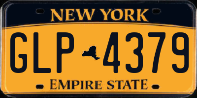 NY license plate GLP4379