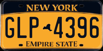 NY license plate GLP4396