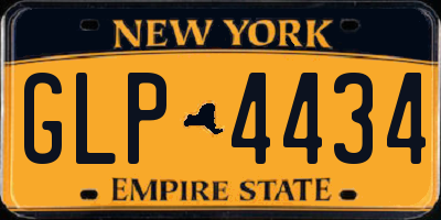 NY license plate GLP4434