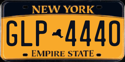 NY license plate GLP4440