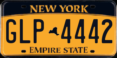 NY license plate GLP4442