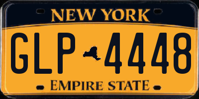 NY license plate GLP4448