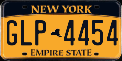 NY license plate GLP4454