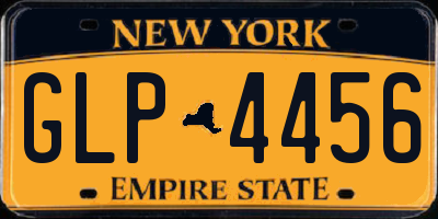 NY license plate GLP4456