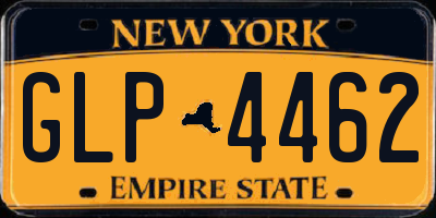 NY license plate GLP4462
