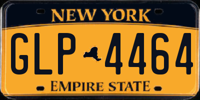NY license plate GLP4464